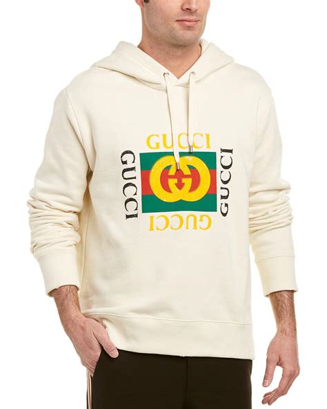 gucci custom hoodie|white Gucci logo hoodie men.